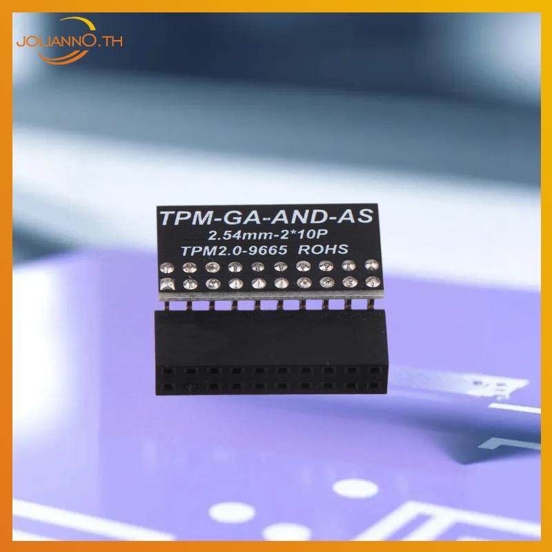 Joliann0 TPM 2.0 9665 โมดูลการเข้ารหัสรักษาความปลอดภัย LPC TPM การ์ดสําหรับเมนบอร์ด ASUS WIN11 th