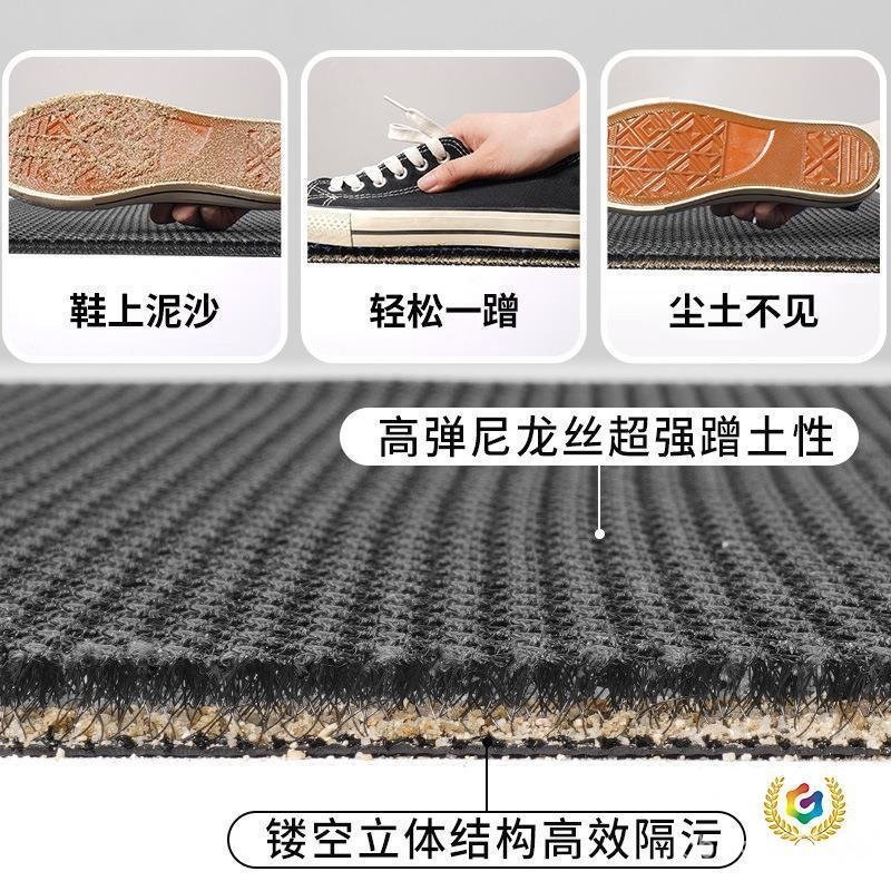 สไตล์ใหม่ Dirt-Resistant 2025 ประตูในครัวเรือน pvc เท้าประตู Anti-Slip ชั้น MAT ENTRY ประตูไม่มี Rin