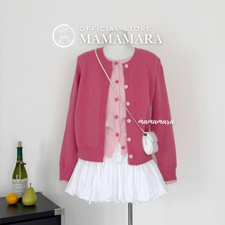 MAMAMARA - Cardigan Rajut Wol Double Layer Polos Halus Lembut Daily Wear