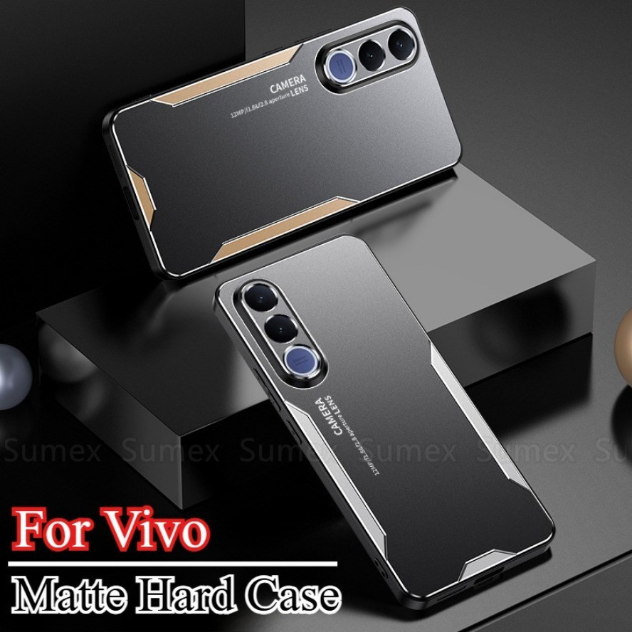Matte Metal Hard เคสโทรศัพท์สําหรับ Vivo V70 FE VivoV70 5G 2026 เลนส์กล้องป้องกันกรณีกันกระแทกฝาหลัง
