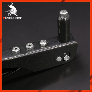MUSCLE COW ปืนยิงรีเวทมือ 4 หัวขนาด 2.4-4.8mm แข็งแรงทนทาน ใช้งานช่างและDIY 100%แท้
