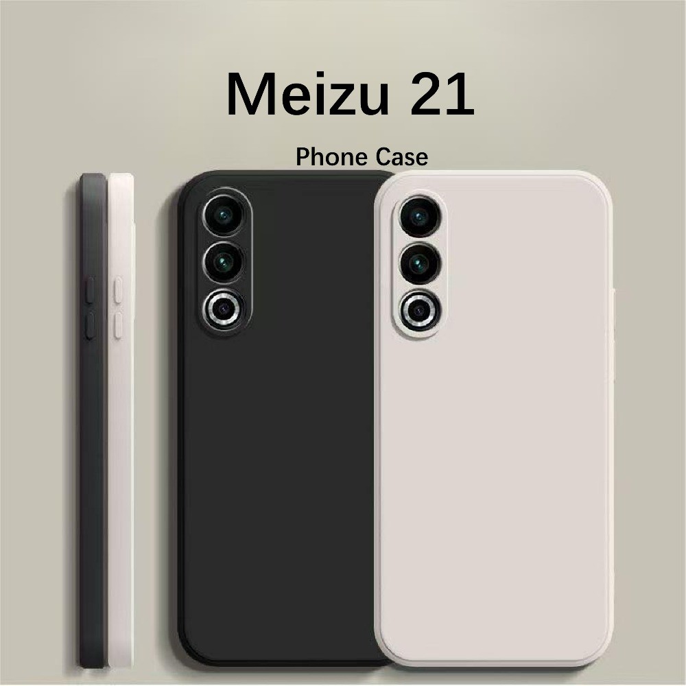Trend FrontFor Meizu 21 Case Fall Protection Silicone Full Case Classic Solid Color Phone Case Cover