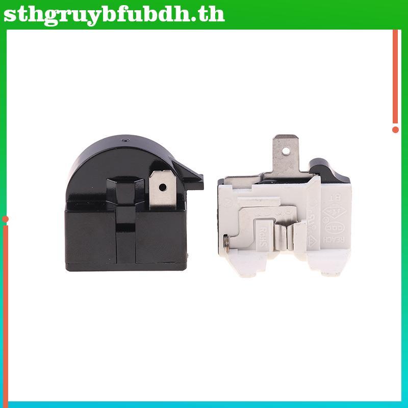 ST 2PCS QP2-4.7 PTC Starter รีเลย์ 1 พินตู้เย็นรีเลย์และ 6750C-0005P ตู้เย็น Overload Protector TH