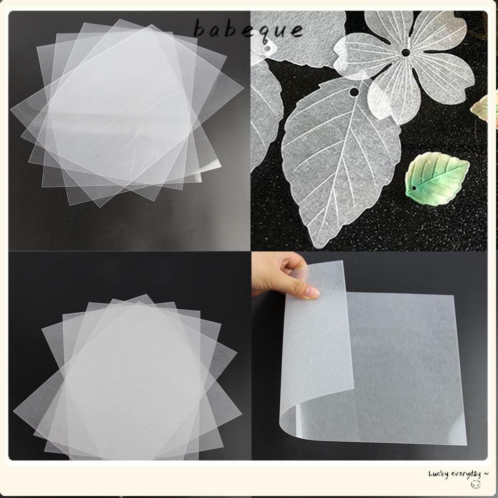 Babeque 10 ชิ้นหดแผ่นพลาสติก,โปร่งแสงสนุกฟิล์มหดความร้อน,ทนทาน DIY Shrink Art กระดาษฟิล์มสําหรับอุปกรณ์ทําด้วยมือทํา Party Deco
