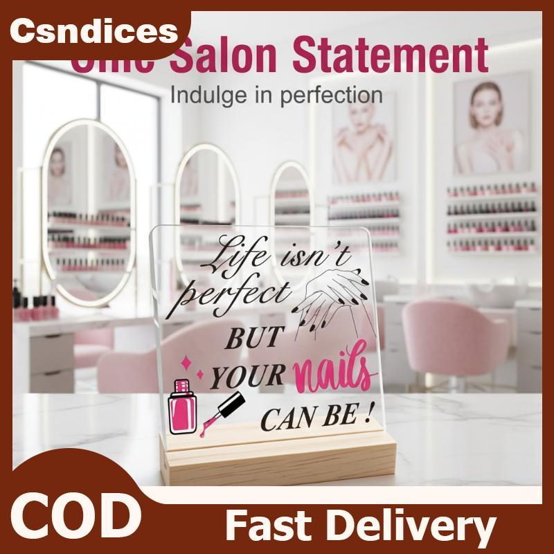 Csndices เล็บรูปร่างจอแสดงผล Board Advice Board พร้อมฐานเล็บท่องเที่ยวเล็บปลอมแสดงผู้ถือร้านทําเล็บเ