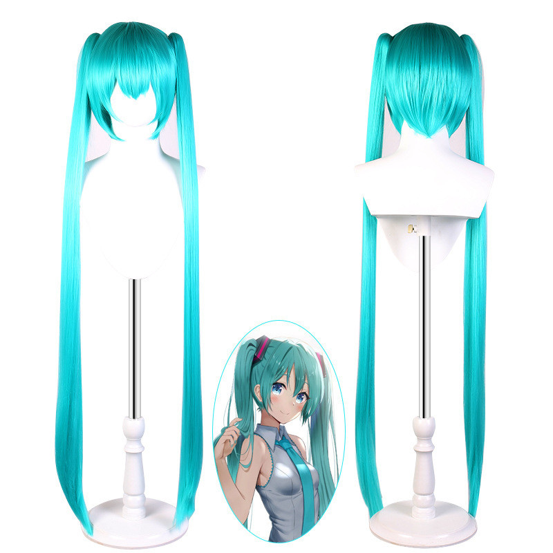 cosplay假发 Vocaloid 湖蓝色初音MIKU 初音未来假发动漫华飞260507 Cosplay wig Vocaloid Lake Blue Hatsune Miku Hatsune Mi