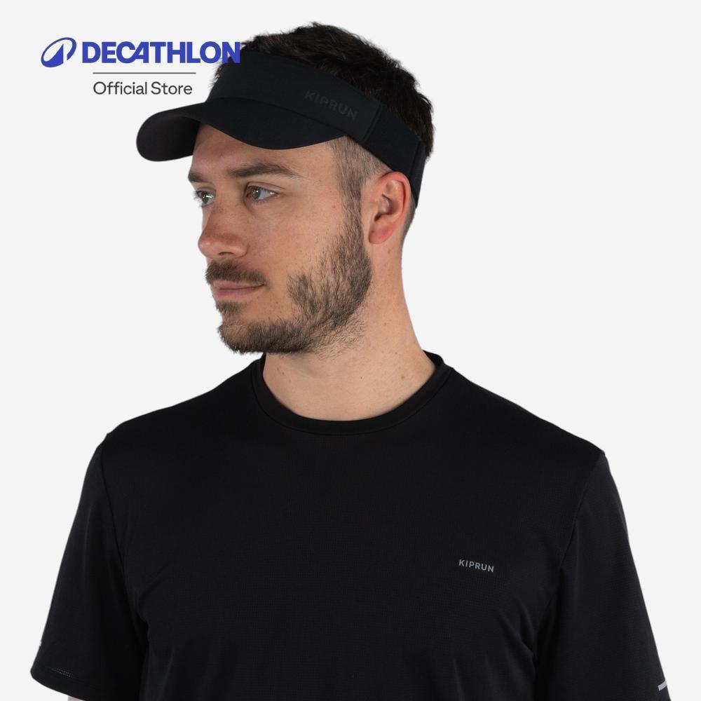 Decathlon Adult Running Visor หมวกไวเซอร์/หมวกเปิดศีรษะใส่วิ่งสำหรับผู้ใหญ่ รุ่น Kiprun V2 - Black