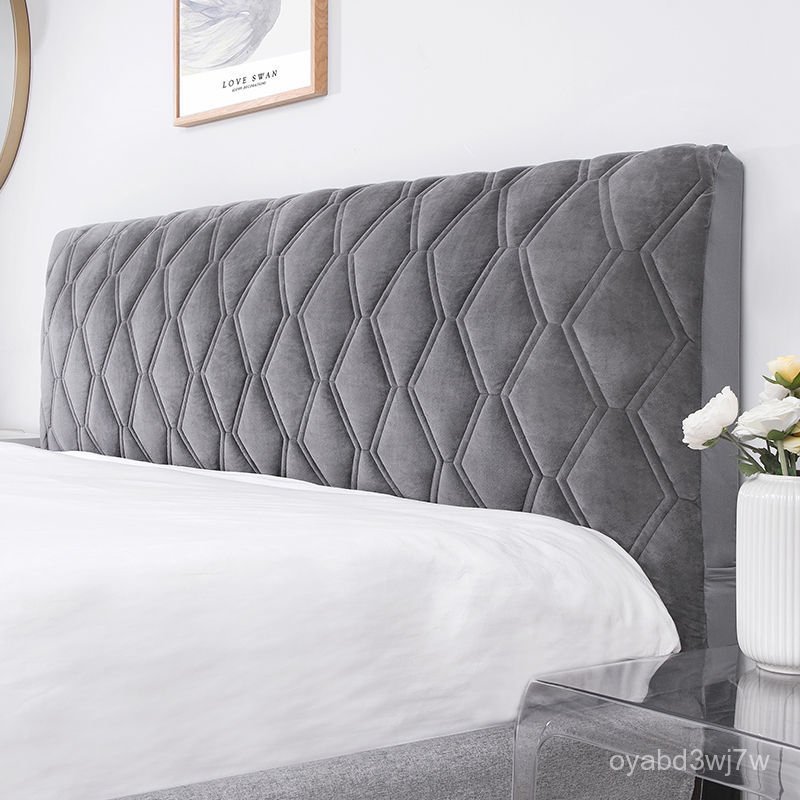All-inclusive Quilted Bed Head Cover Soft Comfortable Headboard Cover Dust Proof Bed Head Back Prote