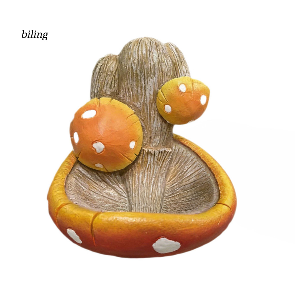 {biling} เรซิ่นเห็ด Bird Feeder สําหรับสวนกลางแจ้งตกแต่ง Toadstool Wild Bird Feeder สําหรับ Backyard