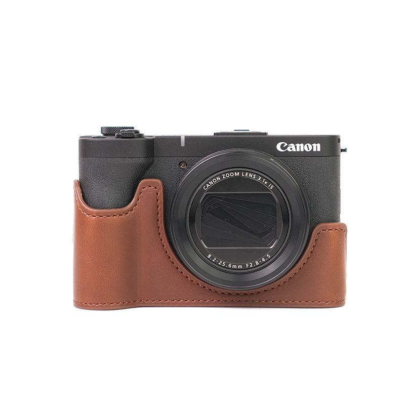 [ที่ต้องการ] เหมาะสําหรับ Canon V1 เคสป้องกัน Canon powershot v1 กระเป๋ากล้อง r50v เคสหนังอุปกรณ์เสร