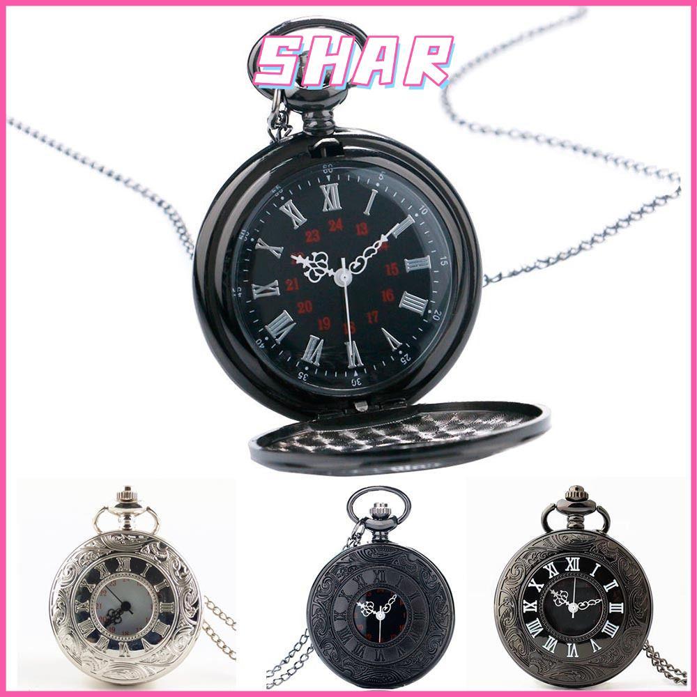 SHAR Fob นาฬิกา Flip Quartz Vintage Steampunk