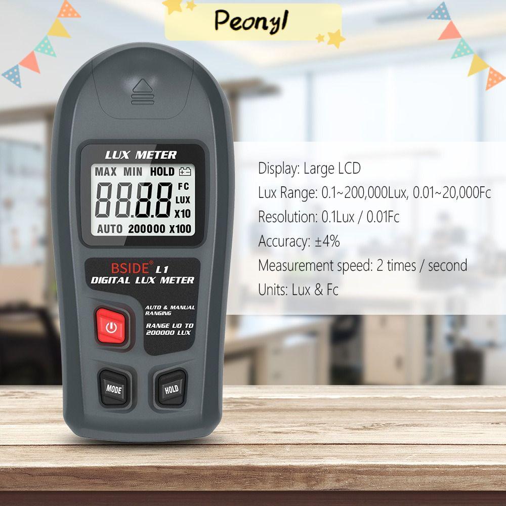 PEONY Lux Tester ความแม่นยําสูง BSIDE L1 Max Min Photometer