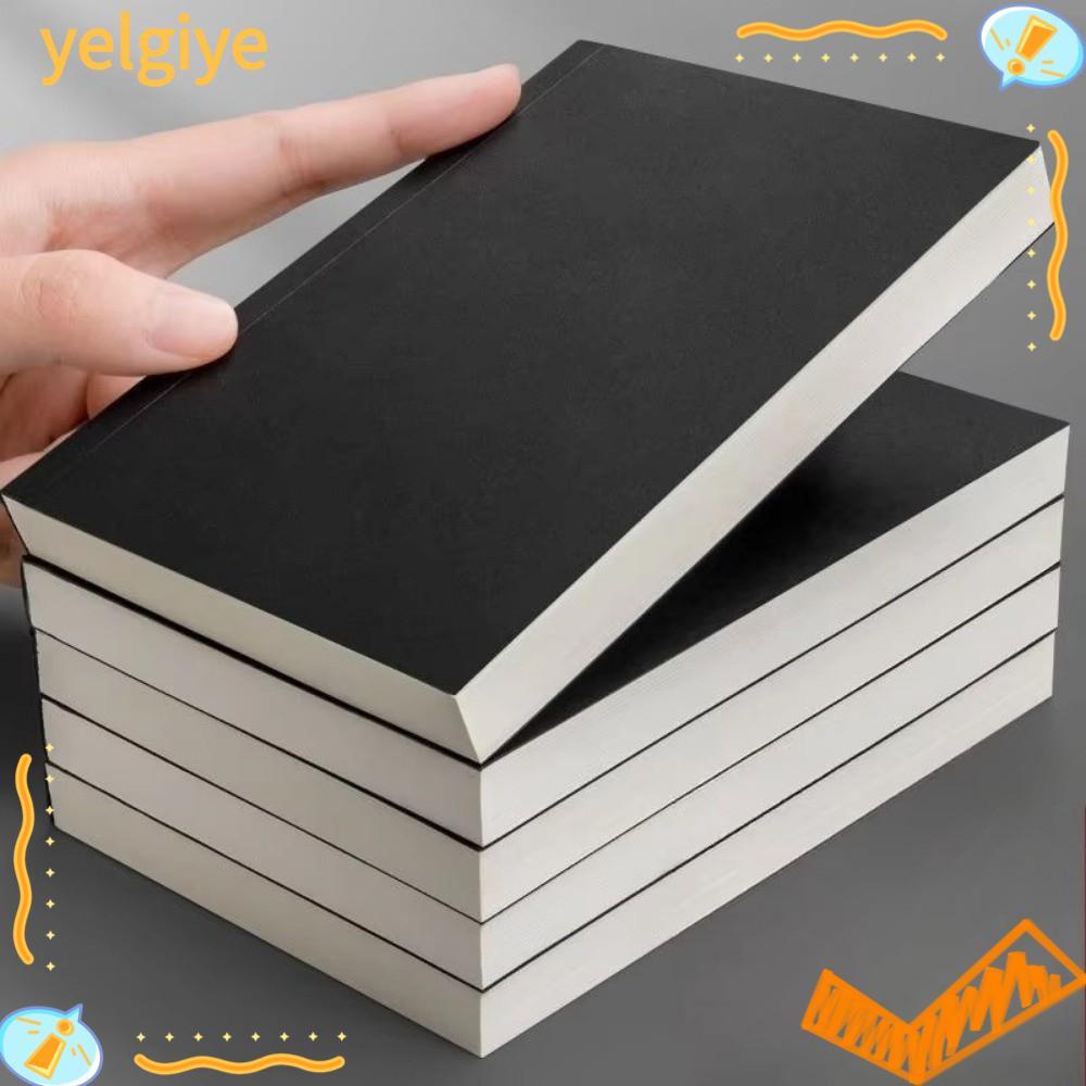 สมุดบันทึก CATIYAHA A6, Pocket Line Blank Grid Small Notepad, ปกกระดาษคราฟท์หนา 256 หน้า 128 แผ่นสมุดโน้ต