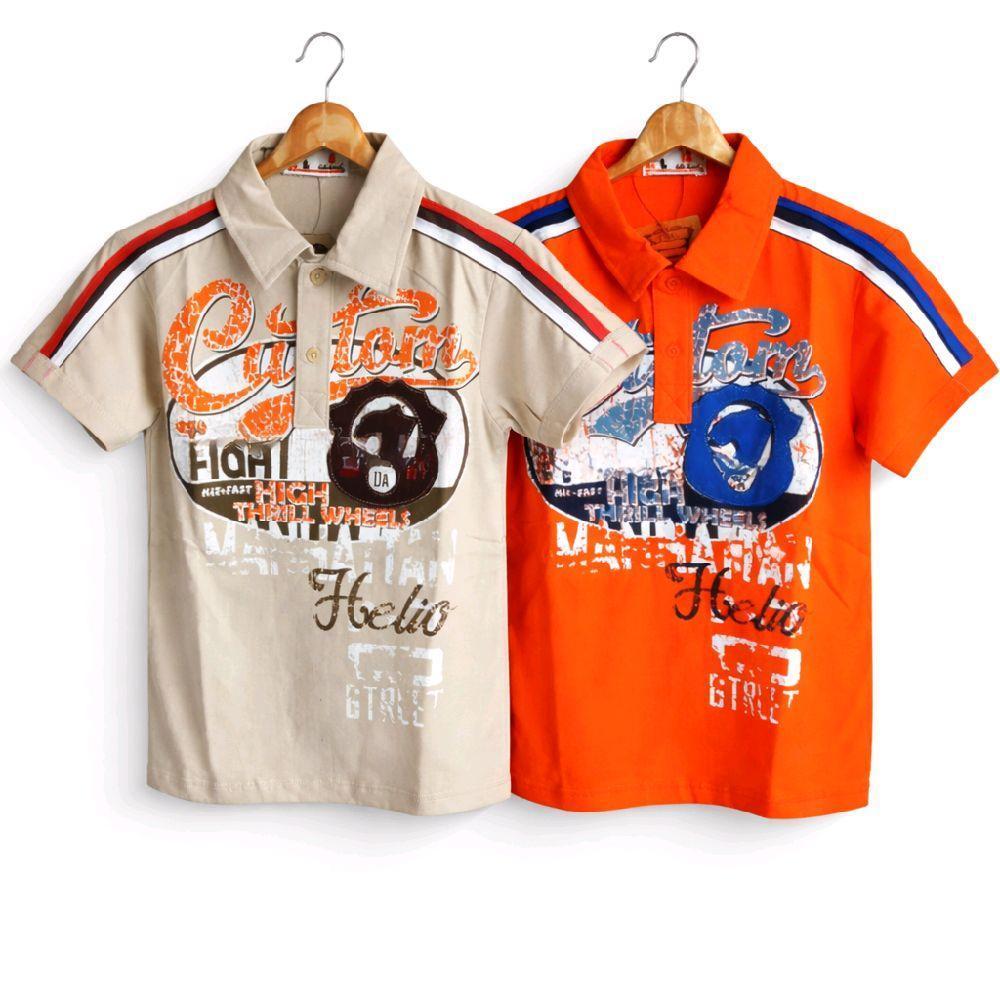 SH-1 เสื้อคอปกเด็ก เสื้อเชิ๊ตเด็ก เสื้อคอโปโลเด็ก มีขนาด 1-7 ขวบ