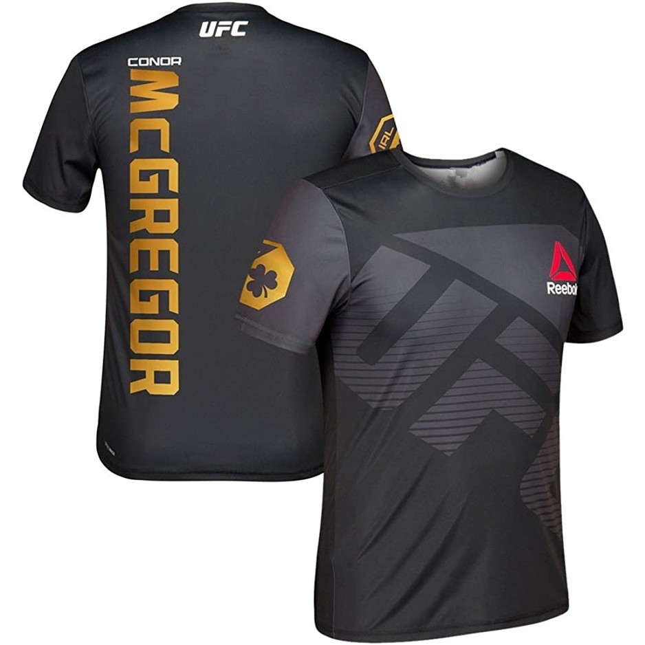 UFC ผสมศิลปะการต่อสู้ Conor McGregor MMA 3D พิมพ์เสื้อยืด Mens Boxing Tops