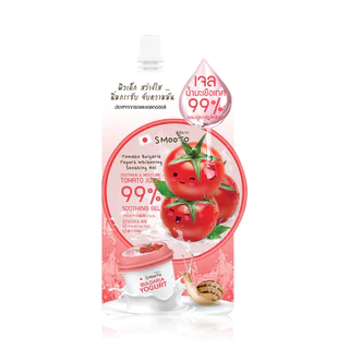 Smooto Bulgarian Yogurt Whitening Soothing Gel 40g สมูทโตะ เจลน้ำมะเขือเทศเข้มข้น 93% ผสมโยเกิร์ตแท้.
