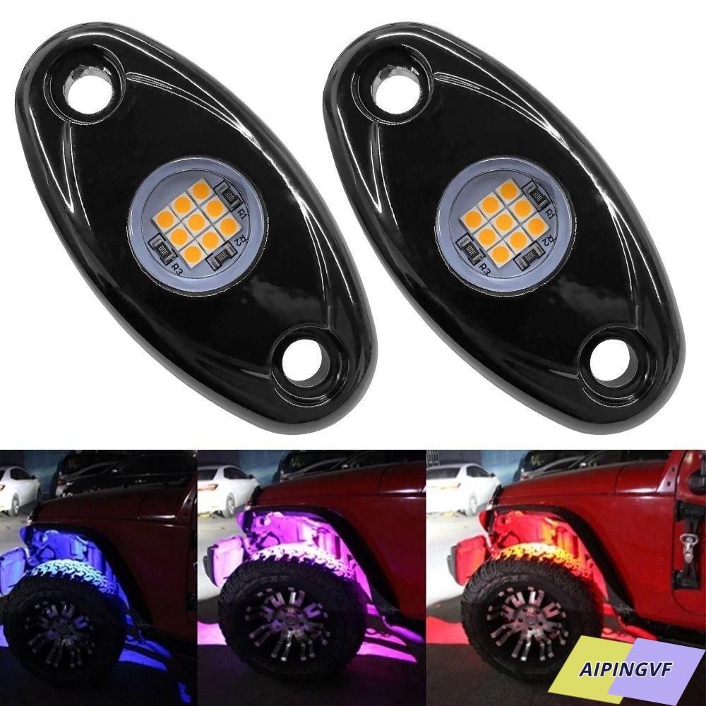 AIPINGVF ไฟแชสซีรถทุกภูมิ, ใต้สีเดียว LED รถใต้ท้อง LED Light, 2024 รถเรือกันน้ํา - รถบรรทุกถนนโคมไฟตกแต่งภายนอกสําหรับรถรถจี๊ป
