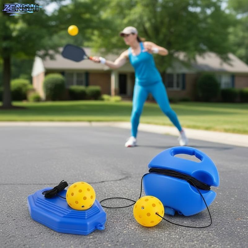 [Zen-t] Pileball Trainer Ball Self Training Kit พร้อมสายยืดปรับปรุงความเร็วตอบสนองสําหรับใช้ในบ้านหรือคลับ
