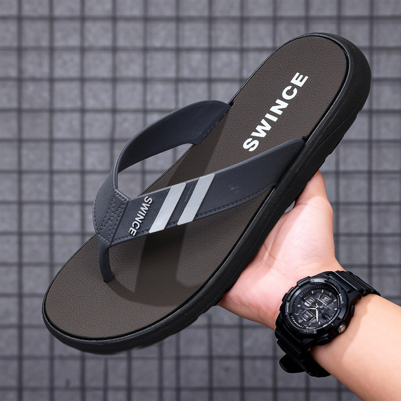 Flip-Flops ฤดูร้อนสไตล์ใหม่รองเท้าแตะกันลื่นลําลองนุ่มดังนั้น