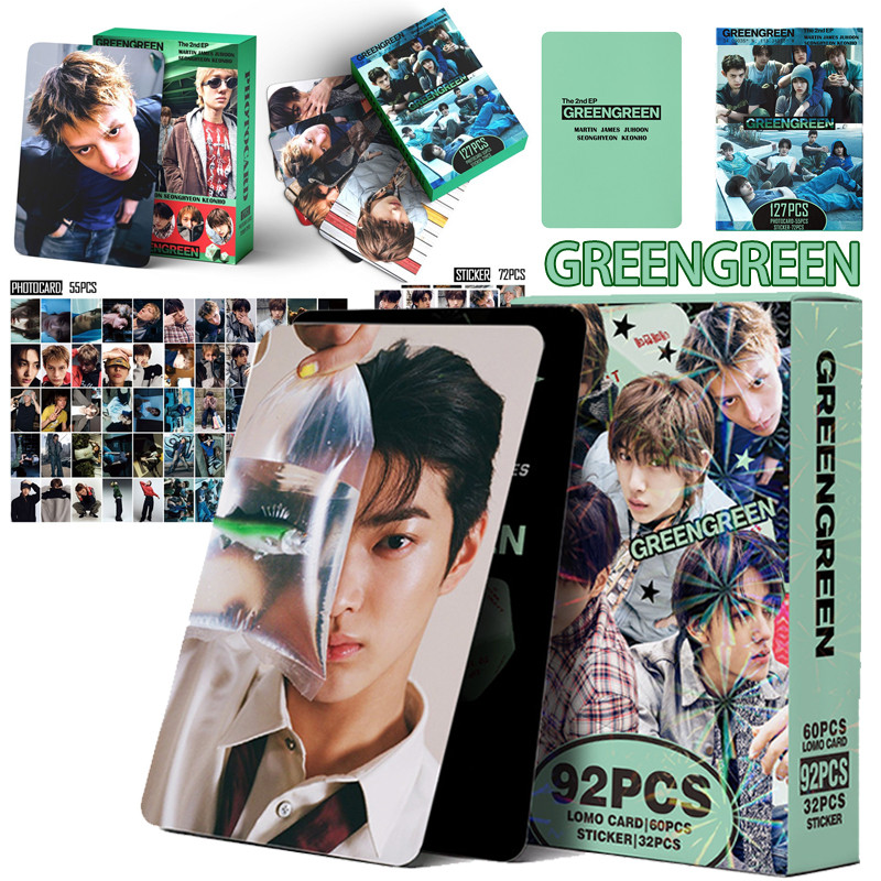 127PCS CORTIS GREENGREEN อัลบั้ม Photocard Kpop Cortis REDRED Marti James Juhoon Seonghyeon Keonho Lomocard พร้อมสติกเกอร์