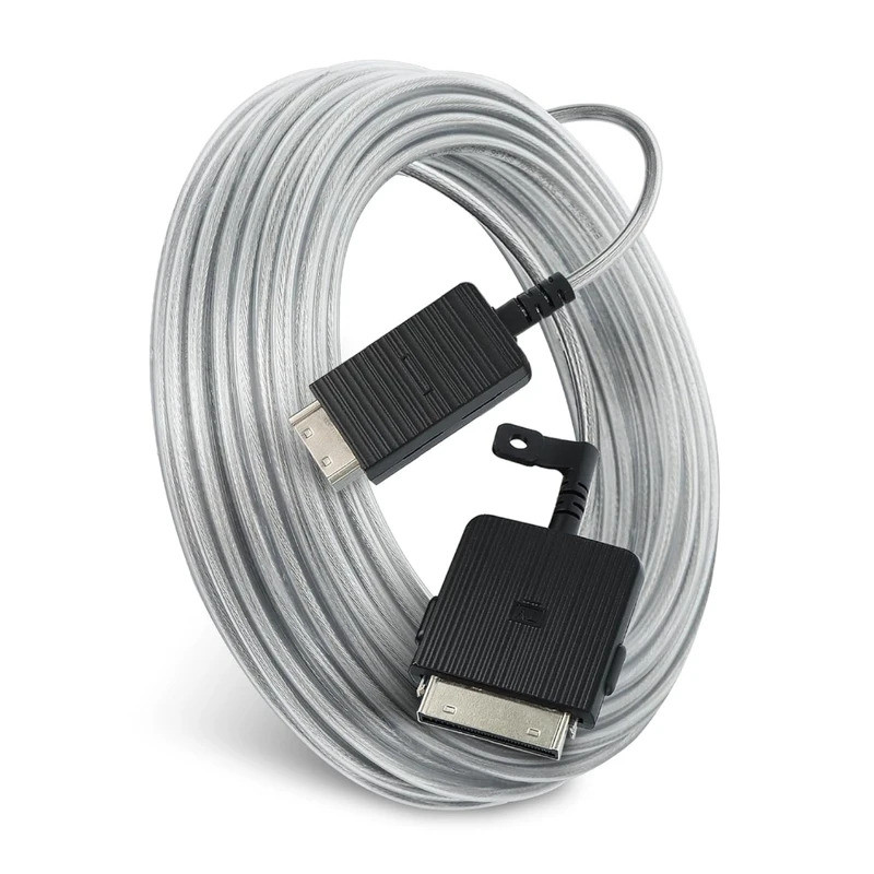 15M สายไฟเชื่อมต่อหนึ่งสายสําหรับ Samsung TV กรอบ QLED 2025 TQ43LS03FAU TQ50LS03FAU TQ55LS03FAU TQ65