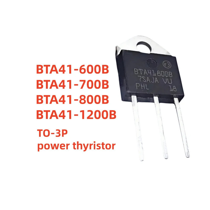 5 ชิ้น BTA41 BTA41-600B BTA41-800B BTA41-700B BTA41-1200B TO-3P 40A Bidirectional thyrtor คุณภาพดีที