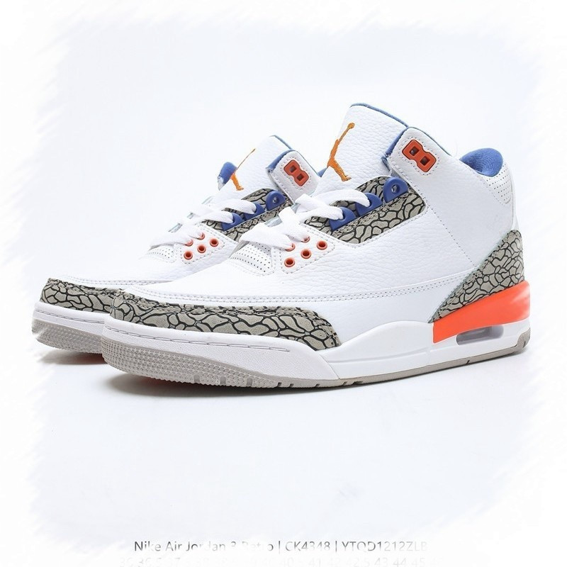 รองเท้าบาสเก็ตบอล Air 3 Retro และ AJ3 สําหรับผู้ชายและผู้หญิง