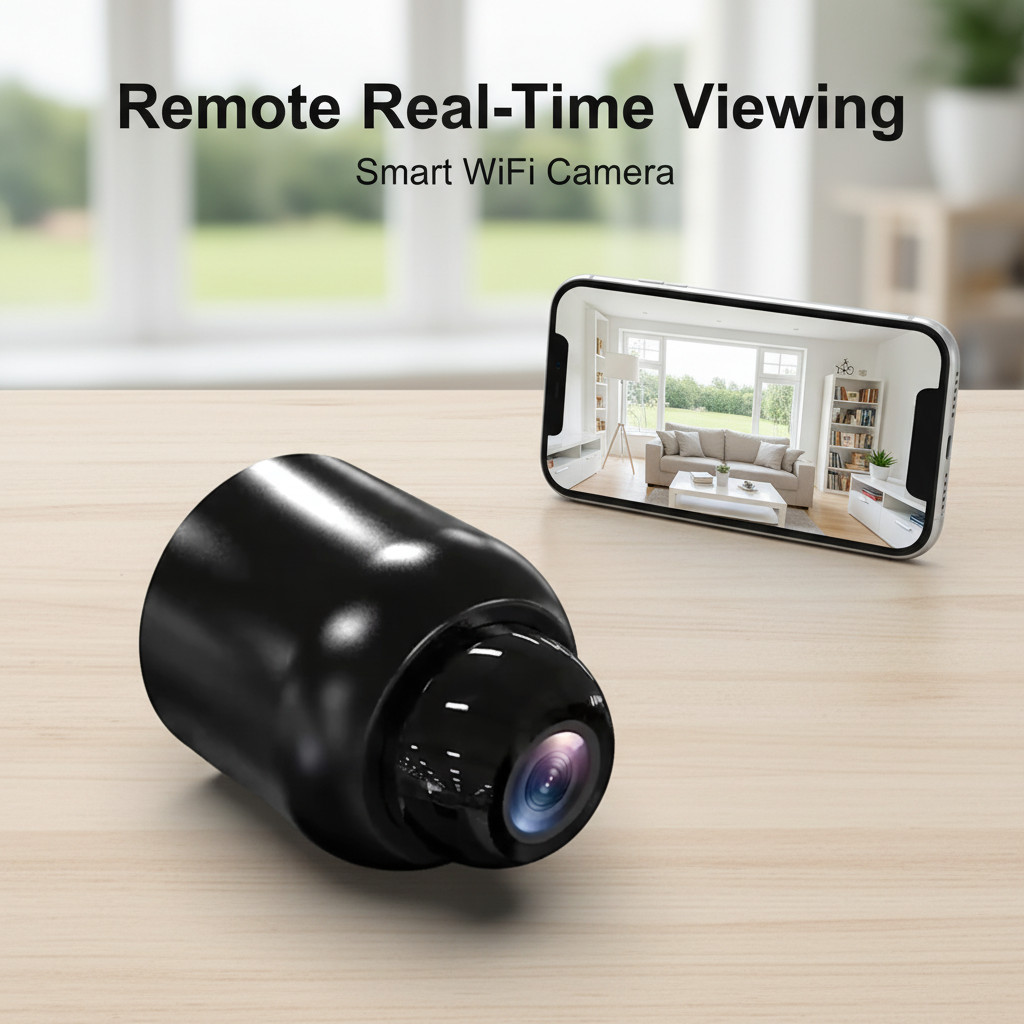 Bullet WiFi Camera 1080p FHD Remote Viewing Motion Detection จัดเก็บข้อมูลท้องถิ่น 100° มุมกว้าง Easy Setup