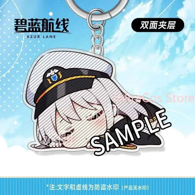Azur Lane Enterprise Taihou Formatable micla พวงกุญแจอะคริลิค 6 ซม.chibi น่ารักสําหรับตกแต่งกระเป๋าน