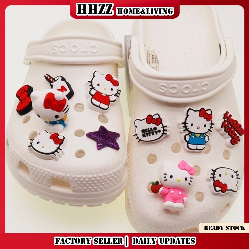 Hello Kitty Croc Jibbitz Set - เซ็ทเครื่องประดับสำหรับรองเท้า Crocs ลายคิตตี้และตัวละครน่ารัก