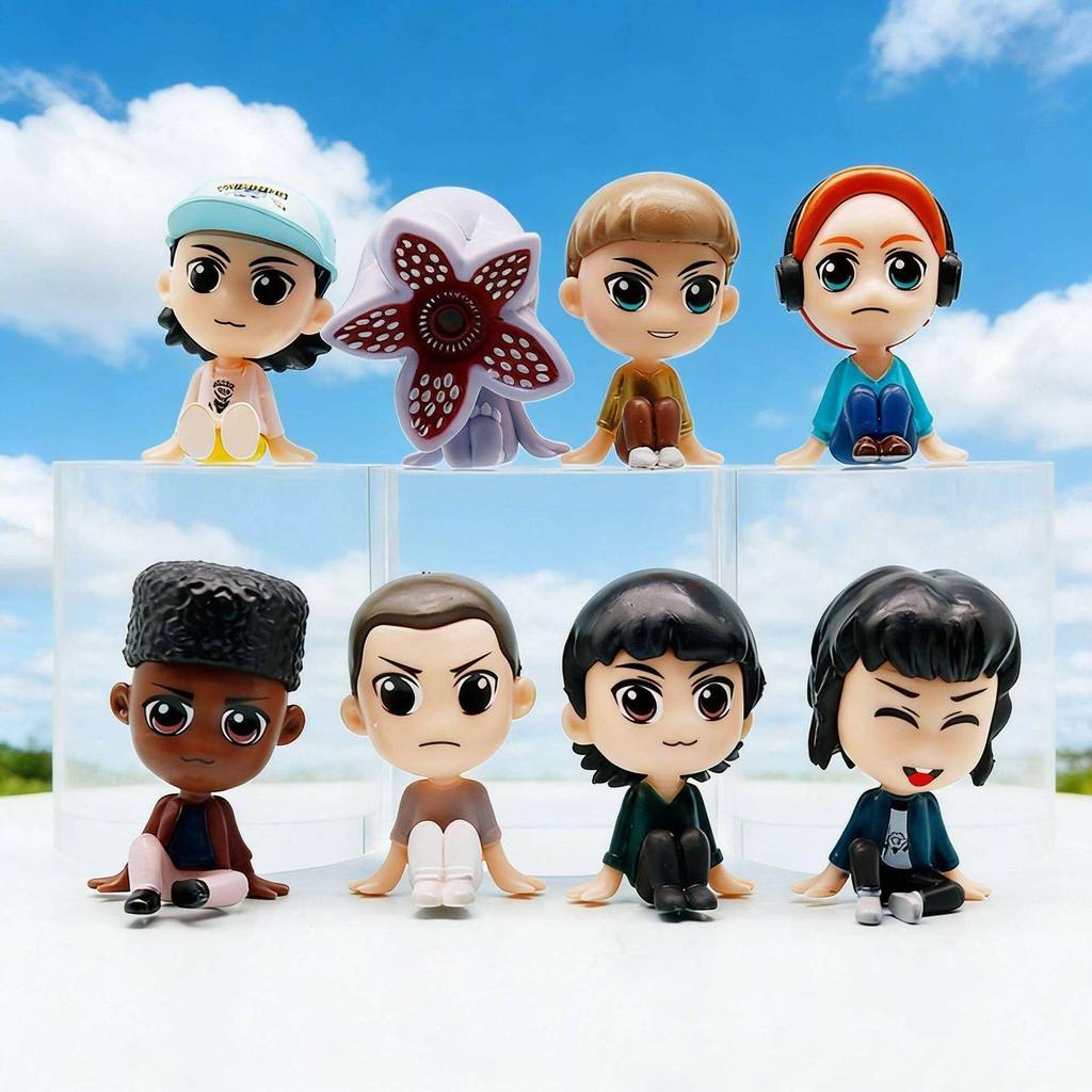 8 ชิ้นต่อกล่องคนแปลกหน้า Sanemi Yoriichi Tanjirou คอสเพลย์อะนิเมะ Gacha รูปชุดตุ๊กตาสะสมของเล่นเด็กข