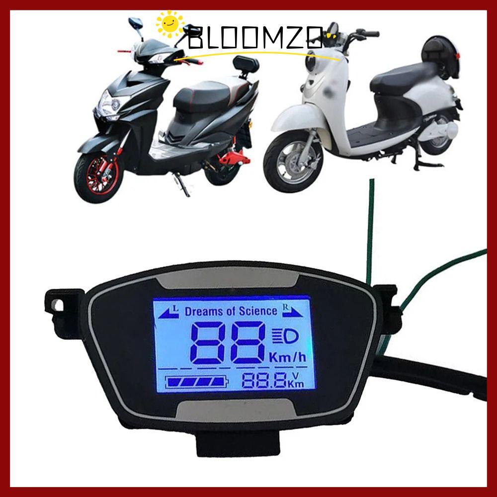 in สต็อกBLOOMZO 1 ชิ้น Ebike สกู๊ตเตอร์จอแสดงผล LCD, 6Pin 48-72V มอเตอร์ Speedmeter หน้าจอ, สําหรับจักรยานไฟฟ้า E-Bike อุปกรณ์เสริมแผงควบคุมรถจักรยานยนต์