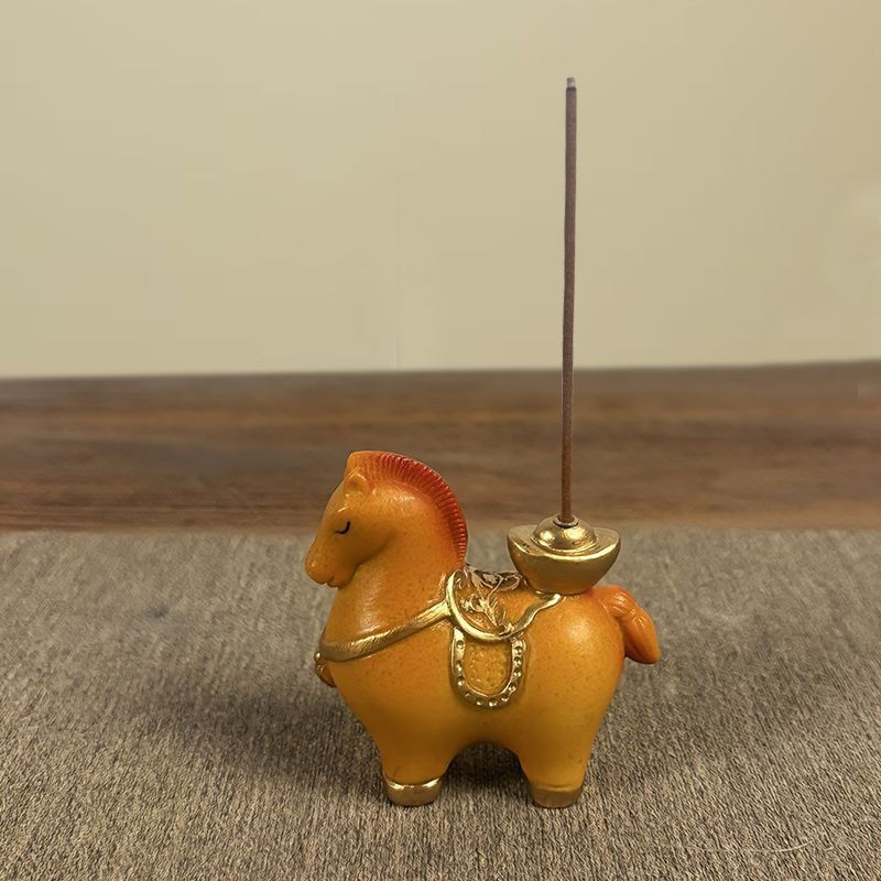 TQ~Instant Wealth Incense Holder Ornament, Indoor Chinese-Style Gift Incense Holder, Incense Stand f