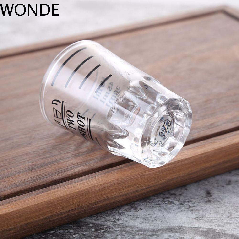 WONDE Jigger 1.5oz/45ml แก้วช็อตเอสเปรสโซทนความร้อนสําหรับงานหนัก