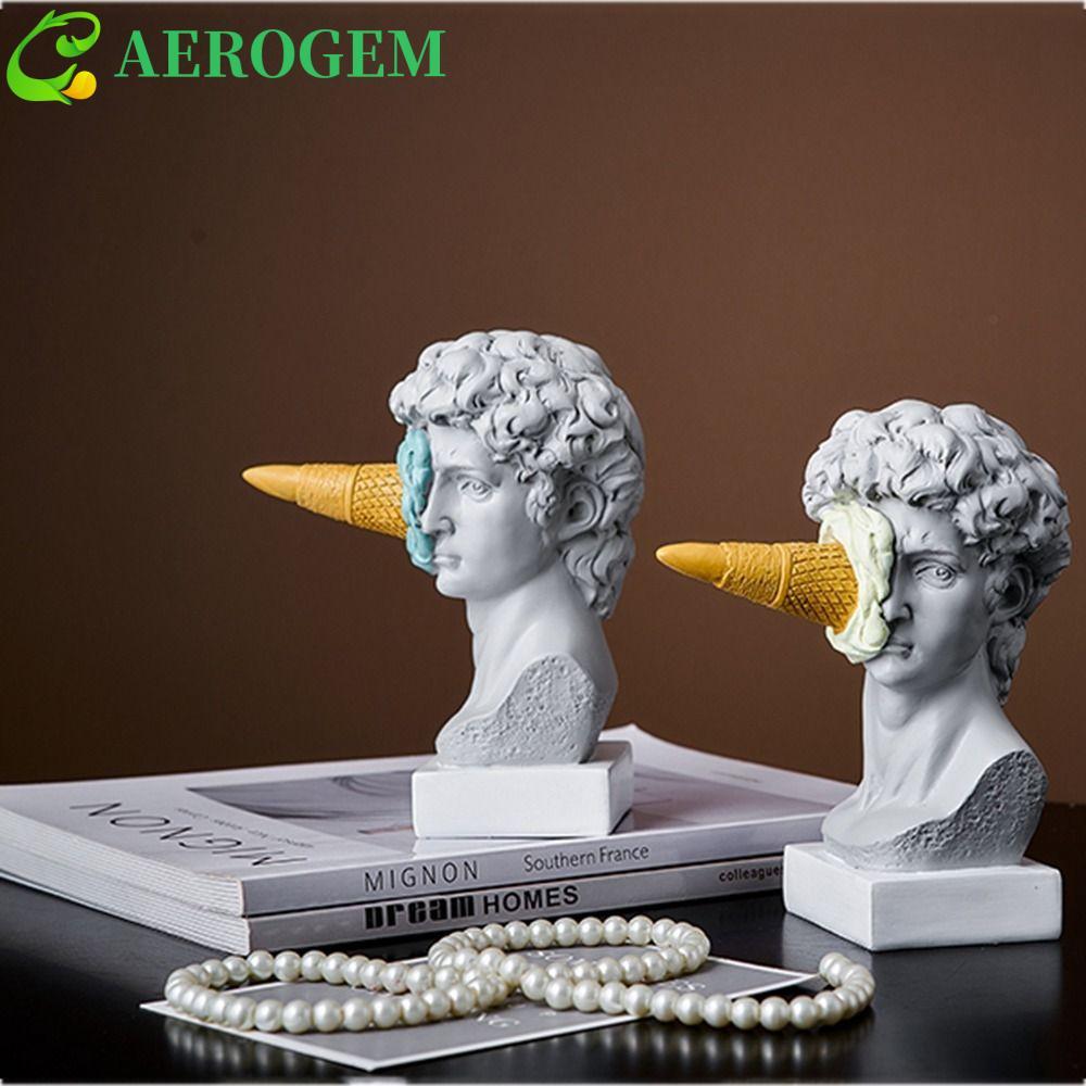 AEROGEM รูปปั้น David, บทคัดย่อ Nordic ไอศกรีม David ตุ๊กตา, Creative Western ตัวอักษร David ไอศกรีม