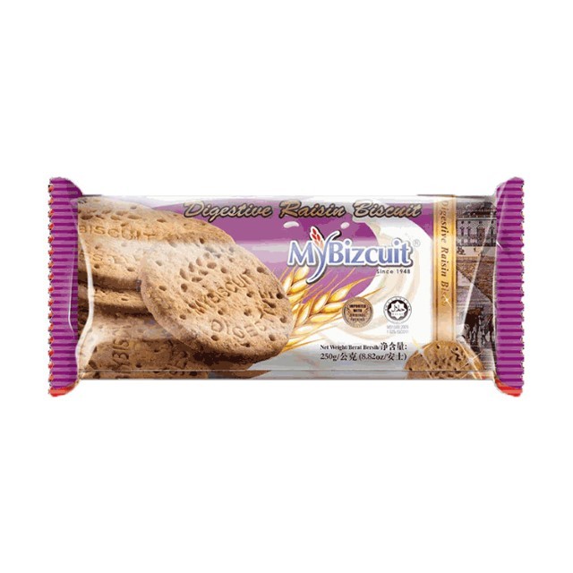 มายบิสกิต ไดเจสทีฟเรซิน(MyBizcuit Digestive Raisin Biscuit 250g.)