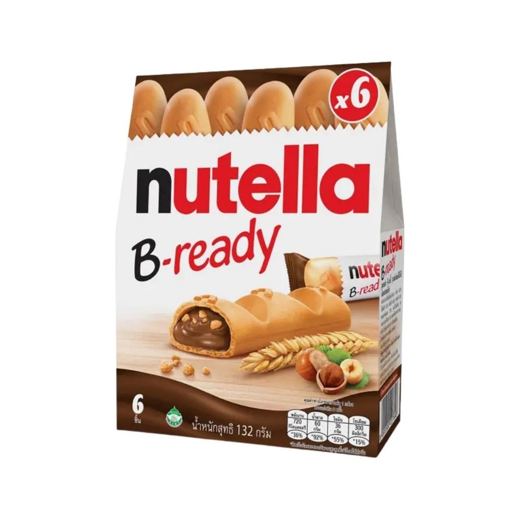 นูเทลล่า บีเรดดี้เวเฟอร์(Nutella B-ready Hazelnut Wafer 132g.)