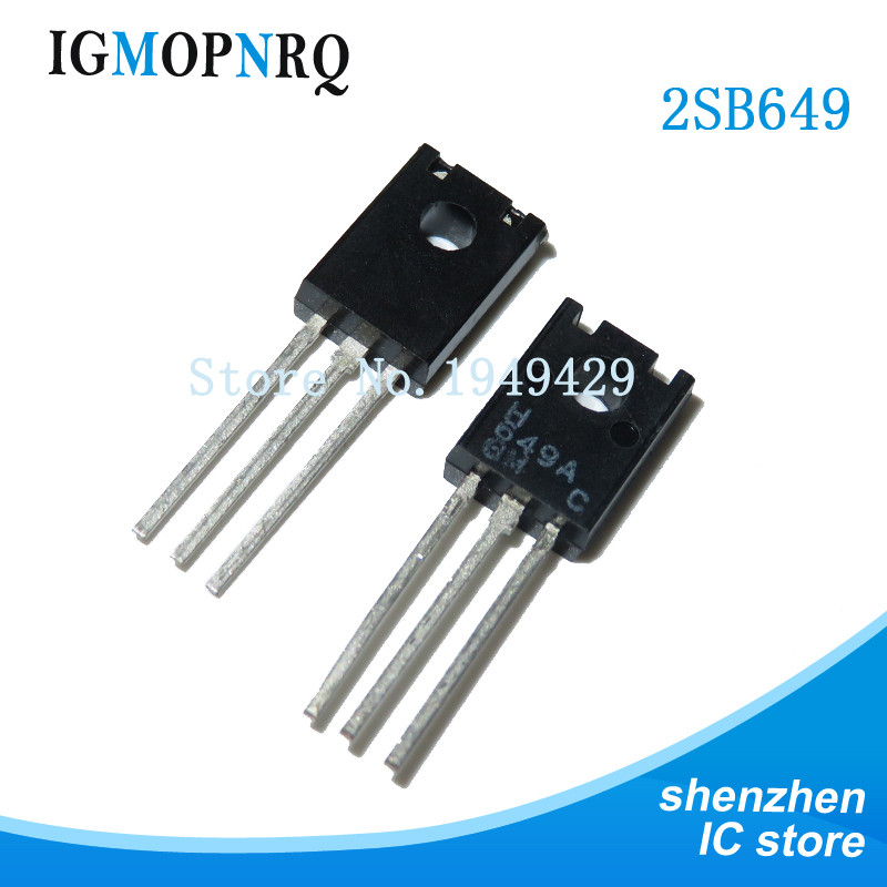 10 ชิ้น/ล็อต 2SB649 TO-126 2SB649A TO126 B649 PNP B649A 120V 1.5A ทรานซิสเตอร์ใหม่