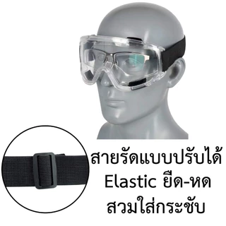 แว่นตานิรภัย, แว่นตาสวมแว่นตา, แว่นตาตัดหญ้า, แว่นตาป้องกันสารเคมี, แว่นตาก่อสร้าง, เลนส์ใส BuildCore