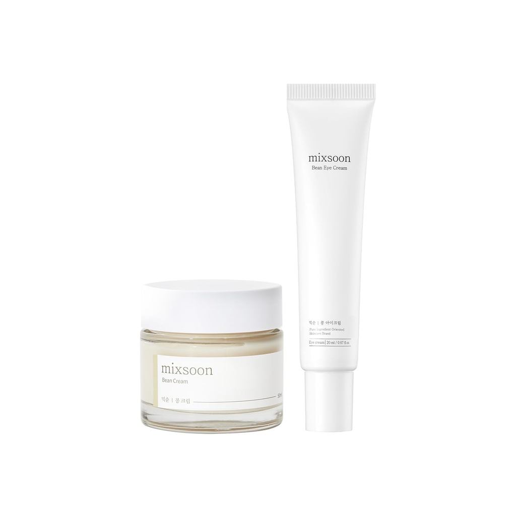 Mixsoon Bean Cream 1.69 fl.oz / 50ml Bean Eye Cream 0.67 fl oz / 20ml