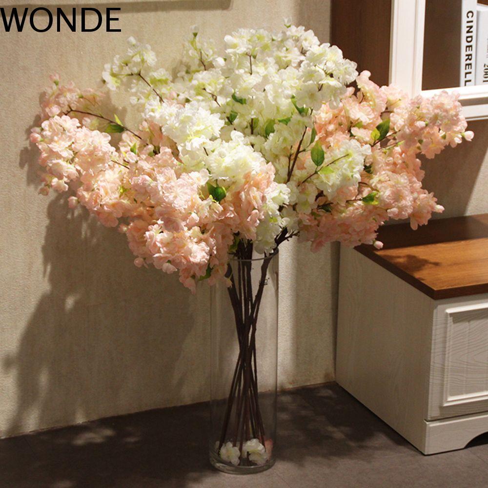 WONDE Cherry Blossom Table 1PC Party 4 สาขาดอกไม้ปลอม
