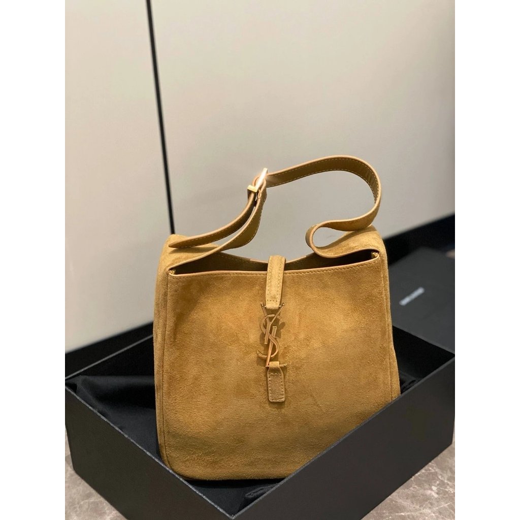 Yang Shulin กระเป๋า Hobo tote สีโรส ทรงหรูหรา สำหรับสตรี