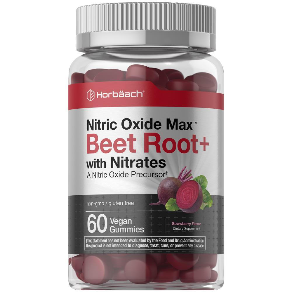 Hobach Nitrate Beetroot Gummy |   60 ชิ้น |   มีนิเตรต |   รสสตรอเบอร์รี่ |   วีแกน ไม่ใช่-พันธุกรรม