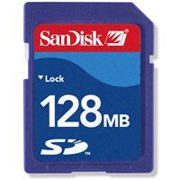 sd card ssd 1tb Sandisk Sandisk SD 128M SD การ์ด 128MB การ์ดหน่วยความจํากล้องเก่ามัลติมีเดีย SD การ์
