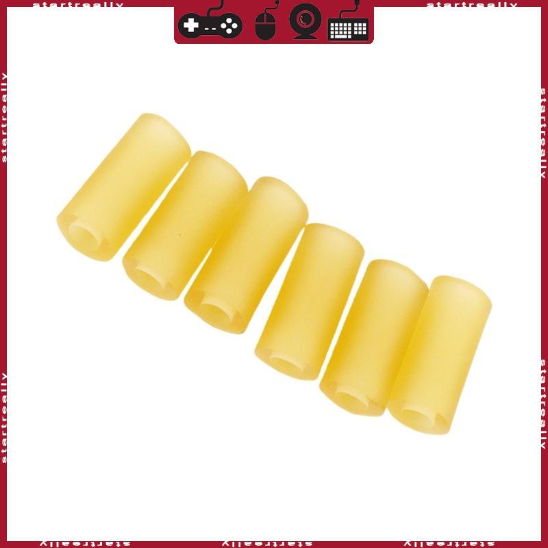 ST 6PCS ยางนุ่มกีตาร์ Pickup Spacers กีตาร์ Pickup ติดตั้งหลอดชุด