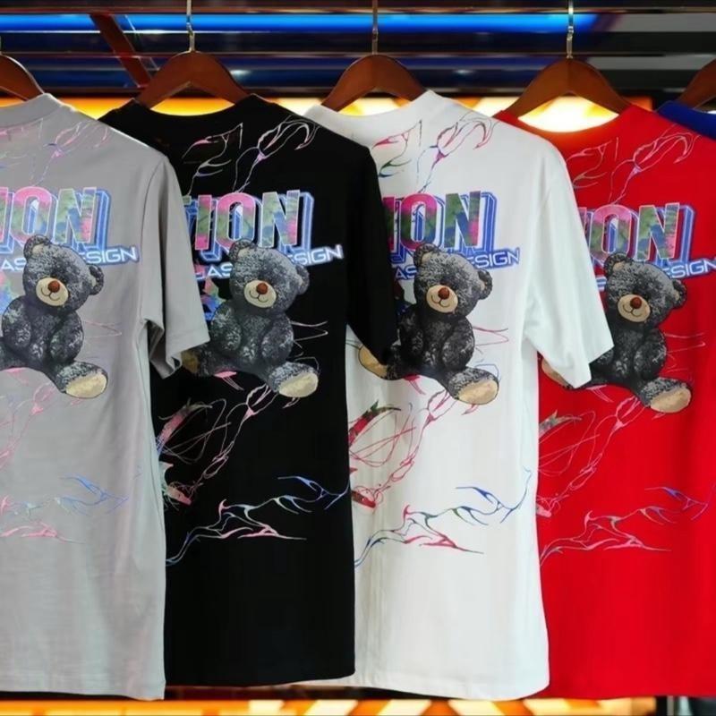 พร้อมส่ง เสื้อยืดผู้ชาย ผ้าฝ้ายแท้100% คอกลมแขนสั้น สีพื้นสายรุ้ง ใส่สบาย ไม่ต้องรีด ถูกที่สุด