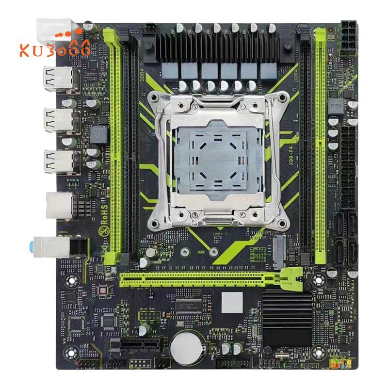 X99 เมนบอร์ด LGA2011 X99 P4 H55 ชิปเซ็ต Gigabit Ethernet เมนบอร์ดรองรับ 4X DDR4 RAM พร้อม M.2 NVME/N