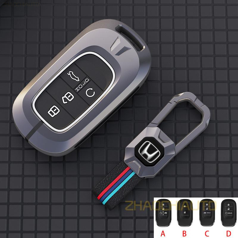 รถ Remote Key สําหรับ Honda City Civic HRV Jazz CRV Accord Odyssey BRV WRV Brio Dunk Giorno Vision, สังกะสีอัลลอยด์ป้องกันเต็มรูปแบบปลอกอุปกรณ์เสริม
