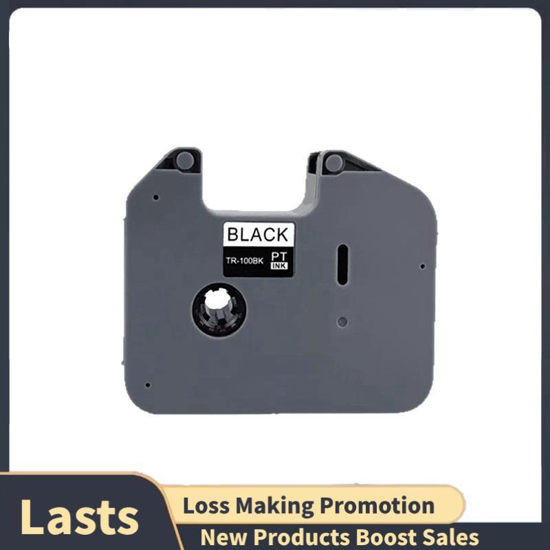 1PCS TR-100BK ริบบิ้นสําหรับเครื่องพิมพ์ริบบิ้น PT-E800TK 800T PT-850TKW