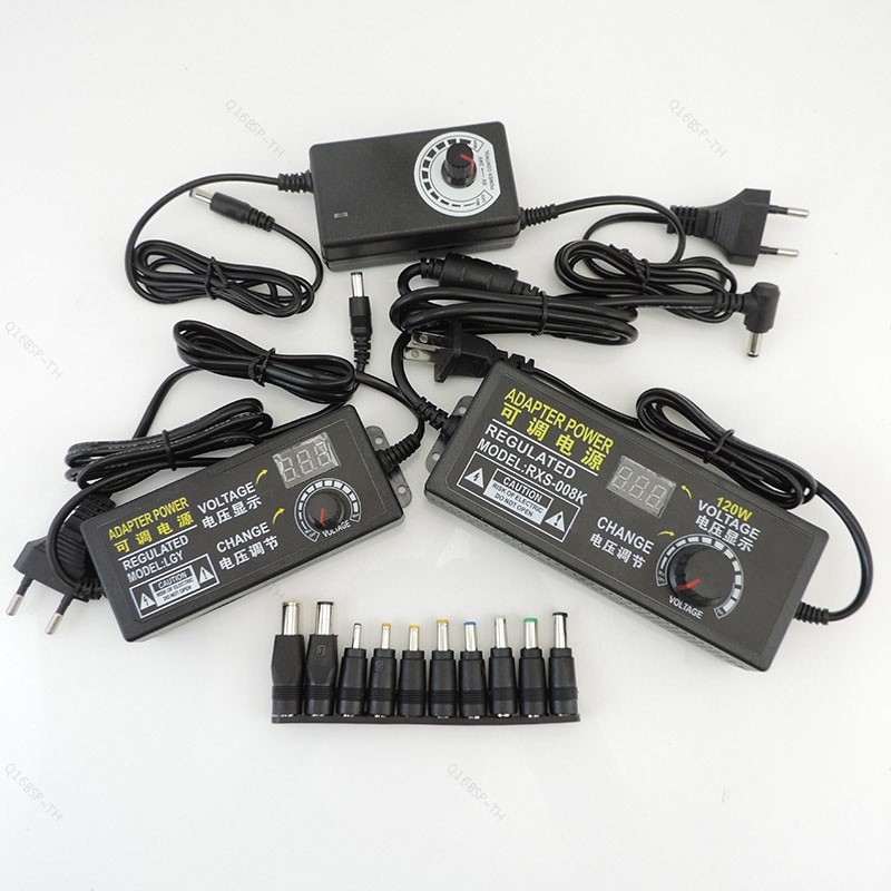 ปรับอะแดปเตอร์จ่ายไฟ AC ถึง DC 3V 12V 5V 6V 8v 18v 24V 9V 24V 1A 2A 3A TH16B